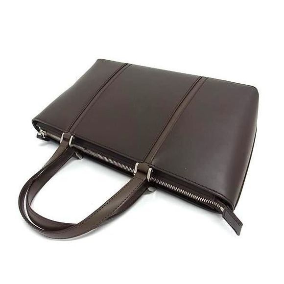 Burberry Leather Handbag Tote Brown - Picture 5 of 9